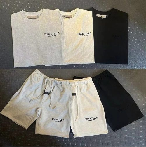 Fear of God FOG Essentials Oversized T-Shirt and Shorts Matching Set Multicolor
