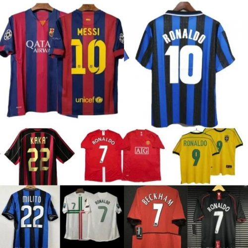 Design Vintage Football Jerseys Retro Soccer Kit Multicolor