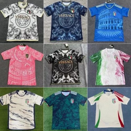 Versace Barocco Print Graphic Soccer Jersey Multicolor