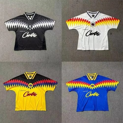Corteiz Rules The World Graphic Streetwear Soccer Jersey Multicolor