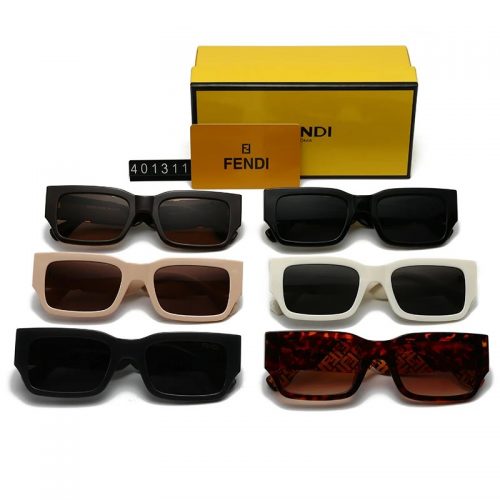 Fendi FF Rectangular stylish Sunglasses Multicolor