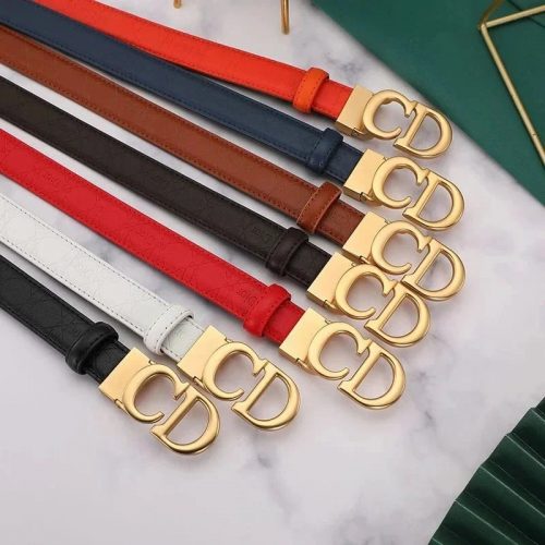 Dior 30 Montaigne Leather Belt Multicolor