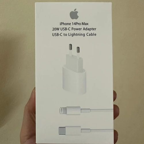 Apple iPhone 14 Pro Max 20W Power Adapter and Cable Charging Accessory White