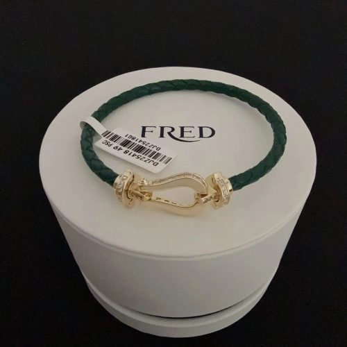 FRED Force 10 iconic braided Bracelet Green