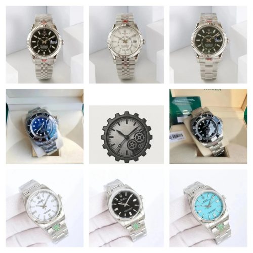 Rolex Oyster Perpetual and Sky-Dweller Luxury Watch Silver