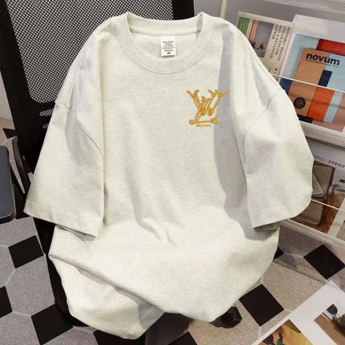 Louis Vuitton LV Rope Embroidered Logo T-Shirt Beige