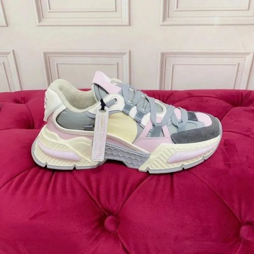 Louis Vuitton LV Trainer Chunky Sneakers Pink and Gray