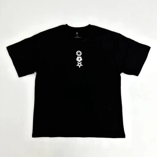 Chrome Hearts Graphic Tee Casual T-Shirt Black