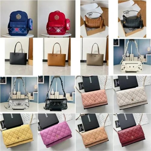 Chanel Classic Flap Wallet on Chain Quilted Leather Shoulder Bag Multicolor
