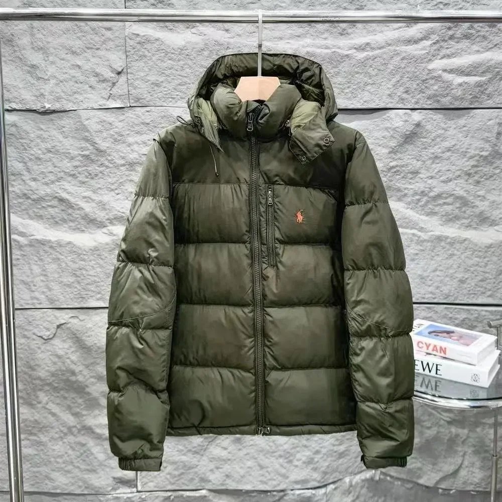 高品质90%白绒-军绿色