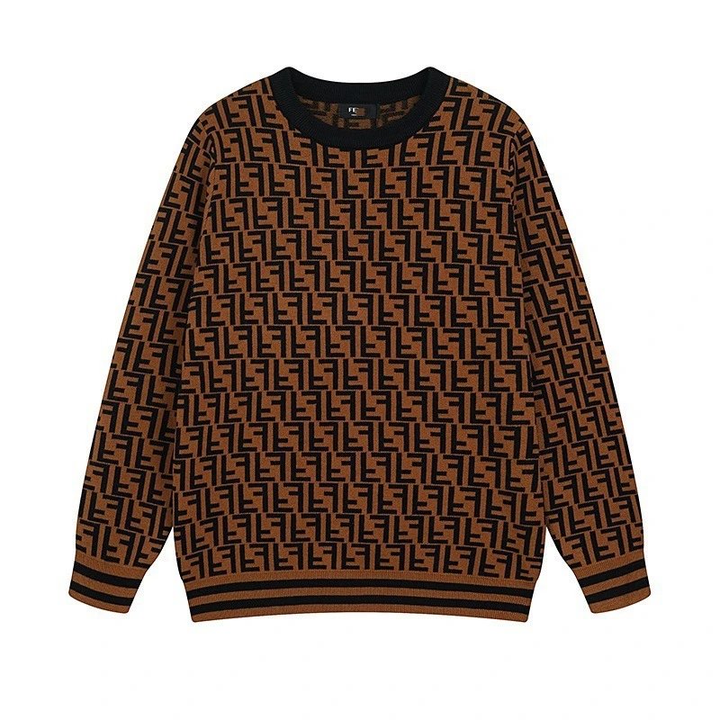 棕红色22（芬家FF满印logo提花）
