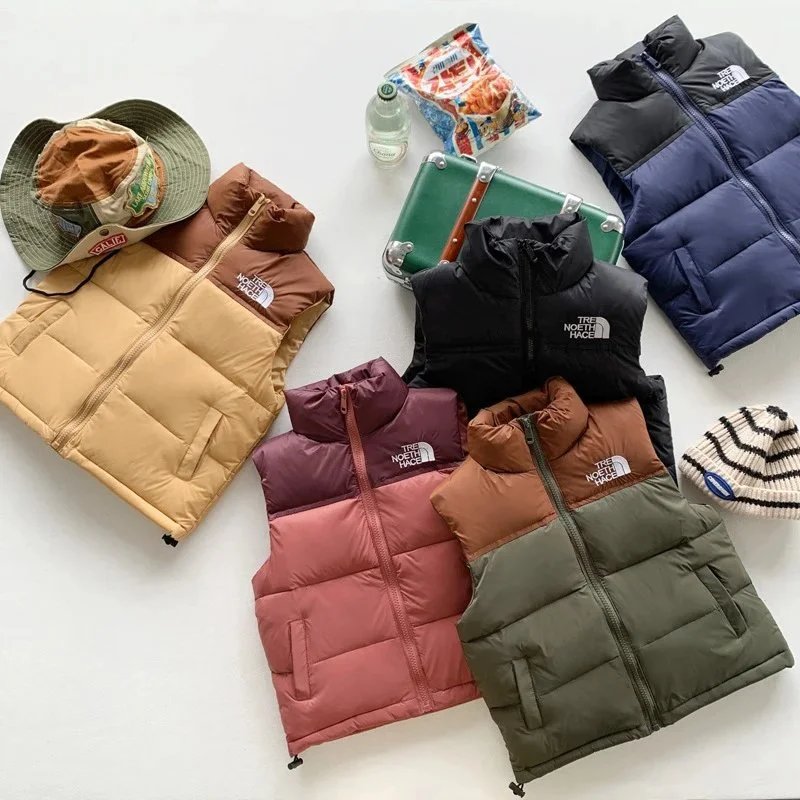 The North Face Nuptse Vest Puffer Jacket Casual Outerwear Multicolor